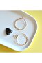 Thin Hoop Earrings Gold Color Suitable for Daily Use - 3