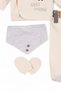 Organic Baby Boy Seasonal 5 Pieces Hospital Release Body Set 0-3 Months Baby Set - 7