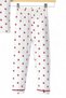 Girl's Summer Short Sleeve Double Breasted Collar Cherry Printed Nightgown Set - 7