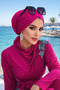Fuchsia Cross Cap / Sea - Pool Cap