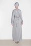 Belted Silvery Dress 4466 - 3
