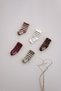 Set of 5 Organic Cotton Non-Slip Sole Striped Socks