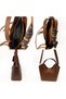 Women's Shoulder Bag with Shawl Detail, Hand and Crossbody Strap, Daily Stylish Bag 23X20 cm - 4