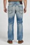 Men Waiton Regular Fit Washed Denim Jeans, Blue - 3