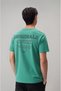 Men's Green Colored Pickleball Detailed Comfort T-Shirt - 3