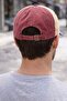 Navy Blue Burgundy Vintage Shine Hat - 4