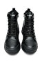 Women's Black Skin Comfortable Fit Lace Up Boots - 4