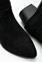 Women's Black Suede Thermo Sole Pointed Toe Western Cowboy Boots - 4