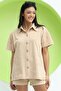 Women's Terry Cloth Shirt Mink