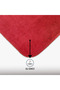 Ultrasoft Plain Red 3-Piece Bathroom Rug Mat Set with Non-Slip Base. Washable Toilet Seat Set - 3
