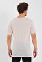 Men's Tencel Fabric Oversize T-Shirt Stone - 4