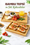 Set of 2 Bamboo Wooden Presentation and Decorative Organizer Trays - 3