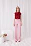 Women's Red Color Zero Sleeve Tie-Up Blouse - 4