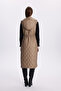 Hooded Long Quilted Inflatable Mink Vest 0060 - 5