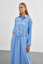 Lace Detailed Double Blue Suit 1266 - 5