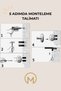 Black Covered Toilet Paper Holder/Bathrobe Hanger/Paper Towel Holder/Soap Dispenser/Toothbrush Holder 5-Piece Bathroom Set - 7