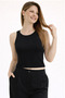Crew Neck Halter Ribbed Sleeveless Lycra Bady Blouse Tank Top Product Length 48 Cm. Std Size Dir. - 3