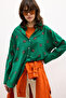 Flower Patterned Cotton Shirt - 3