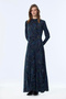 Silk Cupra Blue Dress with Buckle Detail 0539 - 3