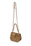 Gold Hand and Shoulder Bag with Chain Strap and Bead Detail Z0030 - 3