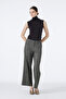 Elastic Waist Wide Leg Khaki Trousers 0136 - 4
