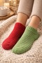 8 Pairs Women's Unisex Reverse Terry Socks Short Booties Winter Cotton Soft - 2