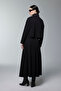 High Collar Color Block Double Black Suit 1180 - 5