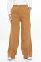 Girl's Palazzo Sweatpants with Elastic Waistband and Pockets - Piping Detail & 3 Thread Ruffle Detail - 2