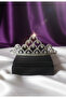 Binom Model Crystal Stone Bridal Crown, Promise Engagement Proposal Crown, Party Crown - 3