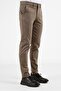 Khaki Side Pocket Straight Leg Cotton Slim Fit Chino Casual Trousers 1003255155 - 2