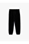 Elastic Waistband, Raised Pockets, Lace-Up Waist Jogger Sweatpants - 3