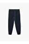 Elastic Waistband, Raised Pockets, Lace-Up Waist Jogger Sweatpants - 4