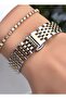 Original Gold Silver Waterproof Steel Cord Women's Watch with Bracelet Gift - 6
