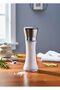 Luxury Steel Lid Glass Salt and Pepper Mill – 19 cm Modern Spice Grinder