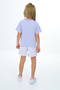 Girl's 2-Piece Set Printed Crew Neck T-Shirt & Elastic Waist Shorts - 3