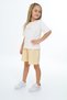 Girl's 2-Piece Set Printed Crew Neck T-Shirt & Elastic Waist Shorts - 2