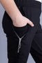 Girl's Sweatpants with Elastic Waistband, Pockets and Zipper - 2 Yarns - 3
