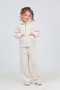 Girl's 2-Piece Set: Shirt Collar Zipper Pocket Sweatshirt & Elastic Waist Wide Leg Sweatpants - 3