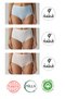 12-Pack Women's "Exclusive Heart Series" Colorful 100% Cotton High-Waisted Comfortable Briefs Made in Turkey - 2