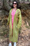Unisex Water Windproof Foldable Hooded Snap Button Eva Green Raincoat - 4