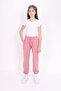 Girl's Printed Basic Jogger Sweatpants with Elastic Waistband and Pockets, 2 Yarns