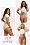 1018 Women's Classic Cut Cotton Plain Bato Panties 3-Pack