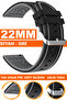 22mm Fossil-Welder-Casio-Seiko-Omega-Armani Watch Compatible Silicone Watch Band Strap A5522