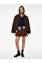 Thick Pleated Mini Skirt with Metal Accessories and Pocket Detail - 2