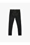 Normal Waist Cotton Pocket Super Skinny Fit Jean Trousers - 4