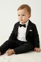 Baby Boy Comfortable Cut-Fit Shirt, Jacket, Bow Tie, Linen Suit for Mevlüt Wedding and Eid