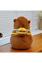Capybara Kapibara Figure Plush Toy Sleeping Companion Soft Cute 33 cm Brown Decorative Gift - 4