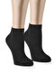 12 Pairs Bamboo Black Men's Seamless Booties Socks 4 Seasons Durable Heel And Toe - 7