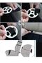Black Auto Seat Cover Cushion with Back Support Classe Elegance Front Double + Rear Seating Set - 7