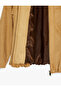 Oversized Faux Suede Jacket with Epaulet Detail Pockets Zipper Long Sleeve - 6
